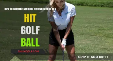 Master Your Golf Swing: Correcting Ground Strike Before Impact