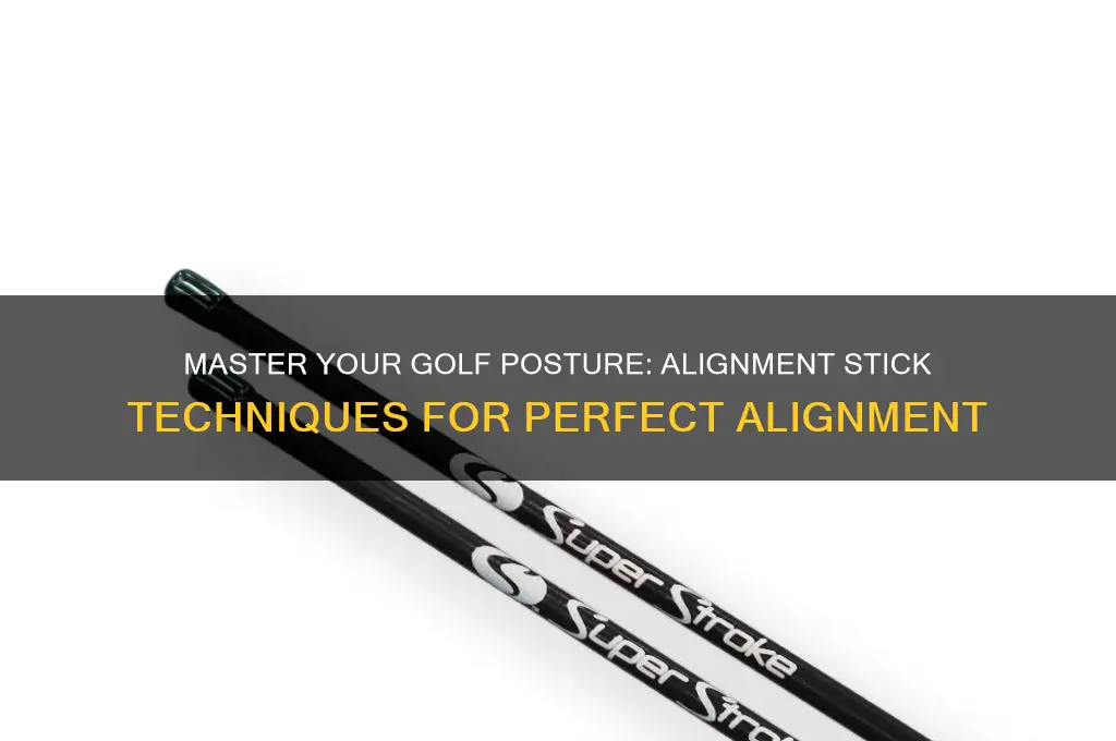 how to correct your golf posture with alignment sticks