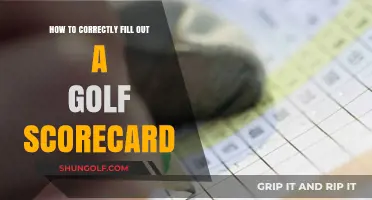 Mastering the Art of Filling Out a Golf Scorecard Correctly
