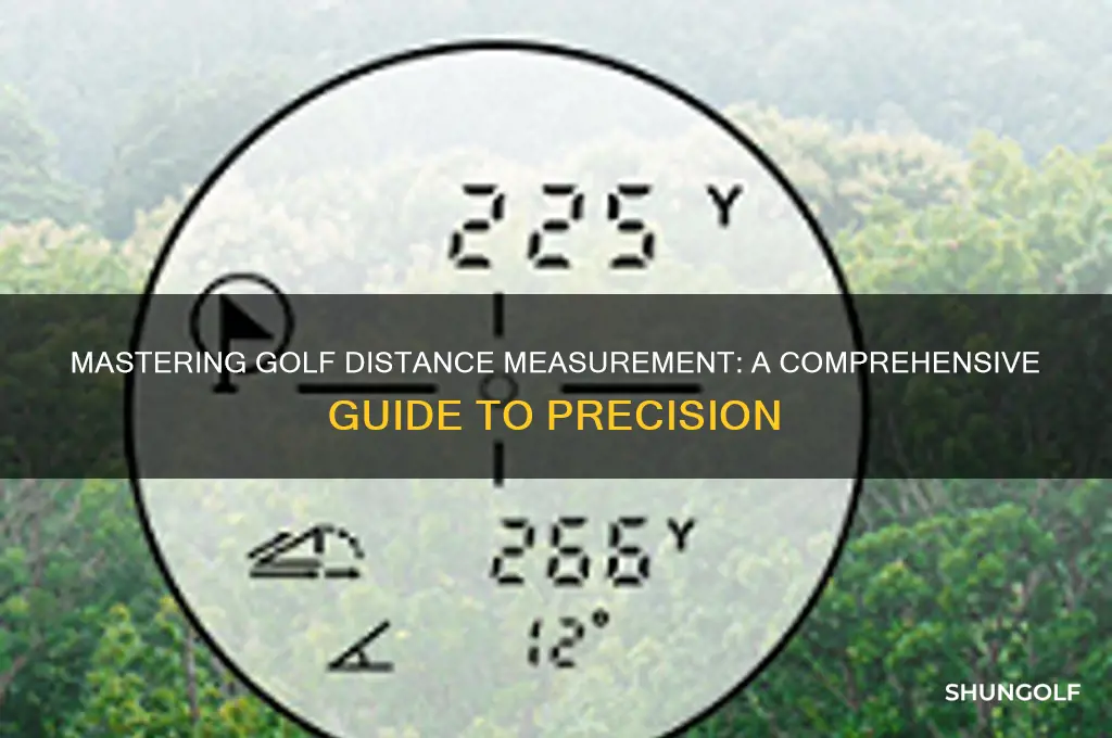 how to correctly measure distance from golf