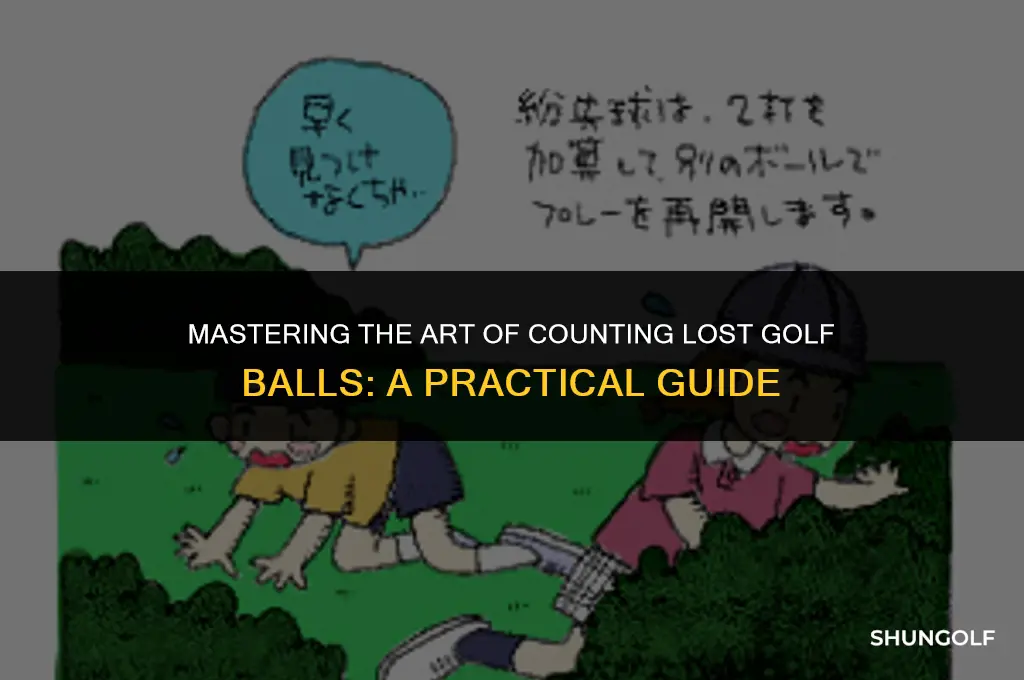 how to count a lost ball in golf