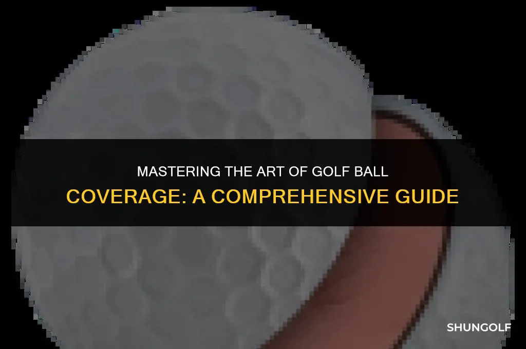 how to cover golf ball