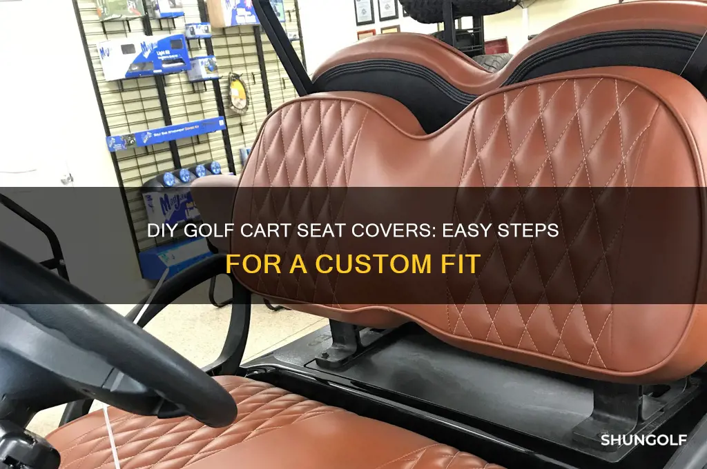 how to cover golf cart seats