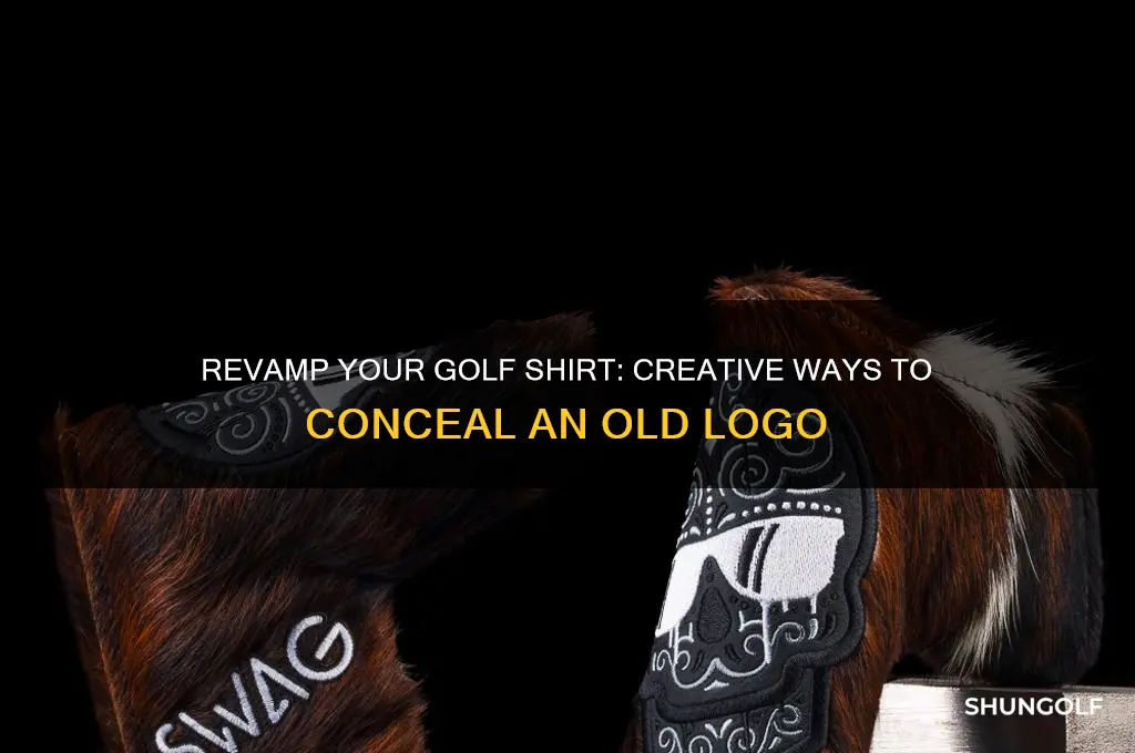 how to cover old logo on golf shirt