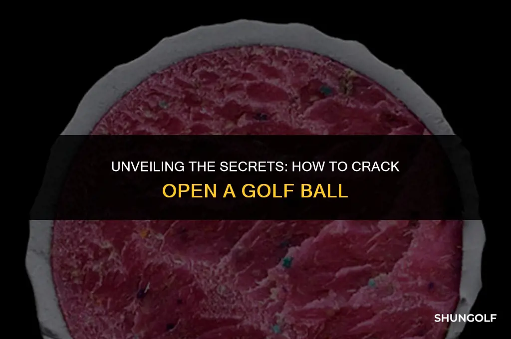 how to crack open a golf ball