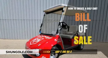Crafting a Golf Cart Bill of Sale: A Step-by-Step Guide