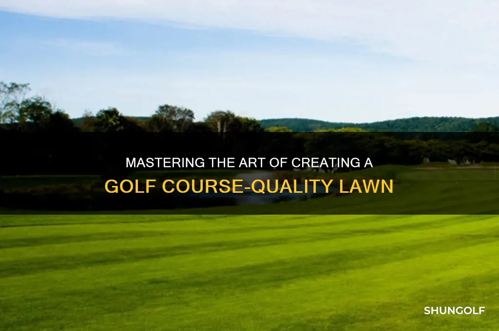 how to create a golf course lawn