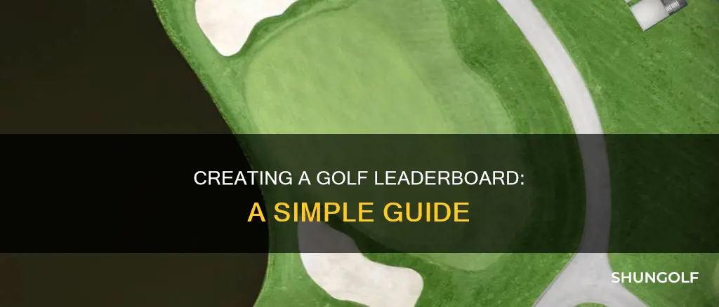 how to create a golf leaderboard