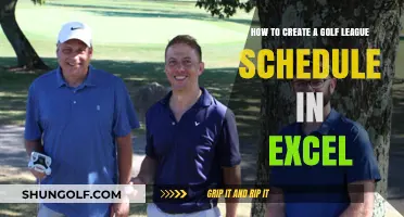 Mastering Golf League Scheduling: A Step-by-Step Excel Guide