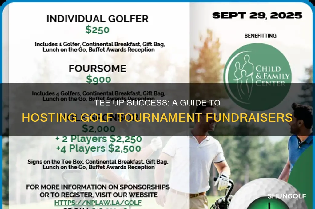 how to create a golf tournmanet fundraiser