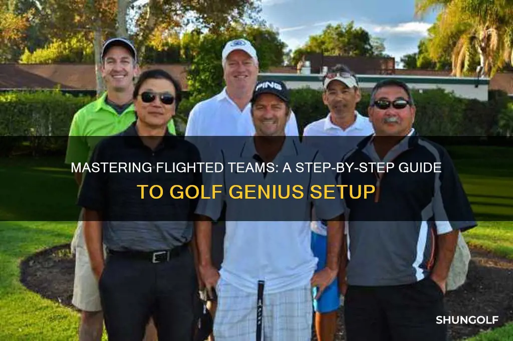 how to create flighted teams golf genius