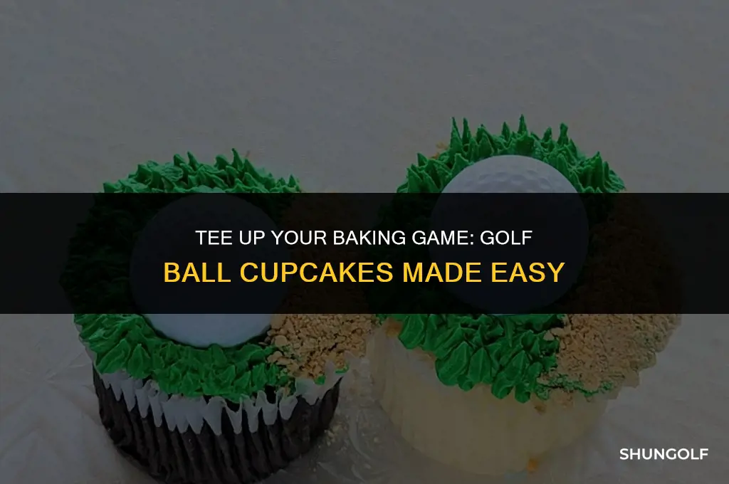 how to create golf ball cupcakes