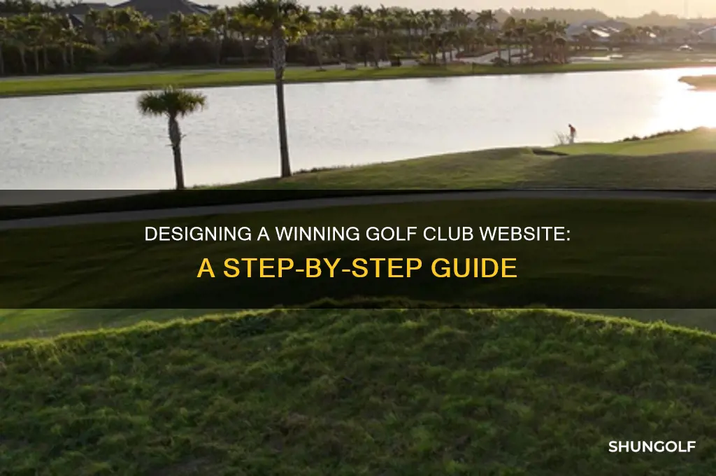 how to create golf club website