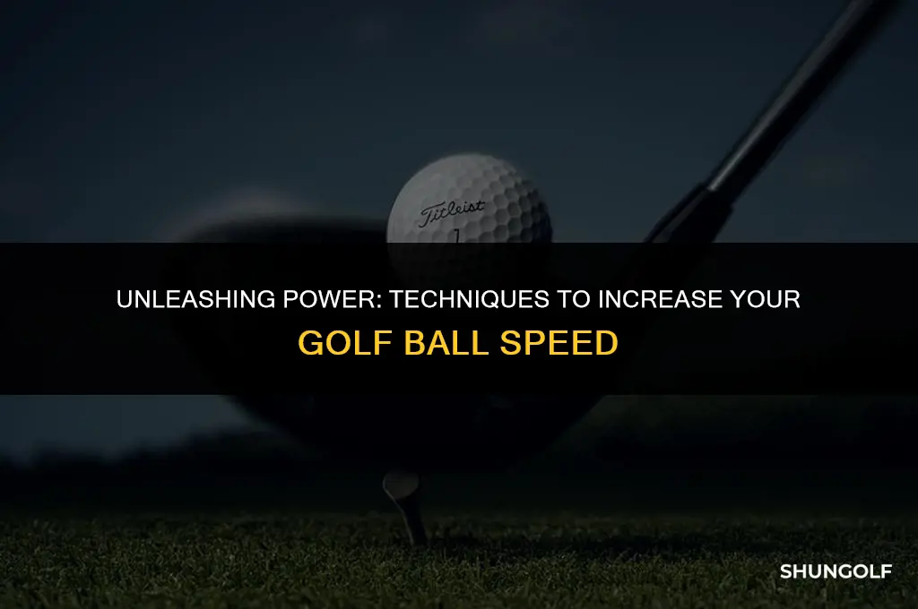 how to create more ball speed in golf
