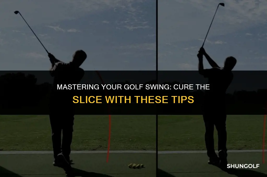 how to cure swinging across the golf ball