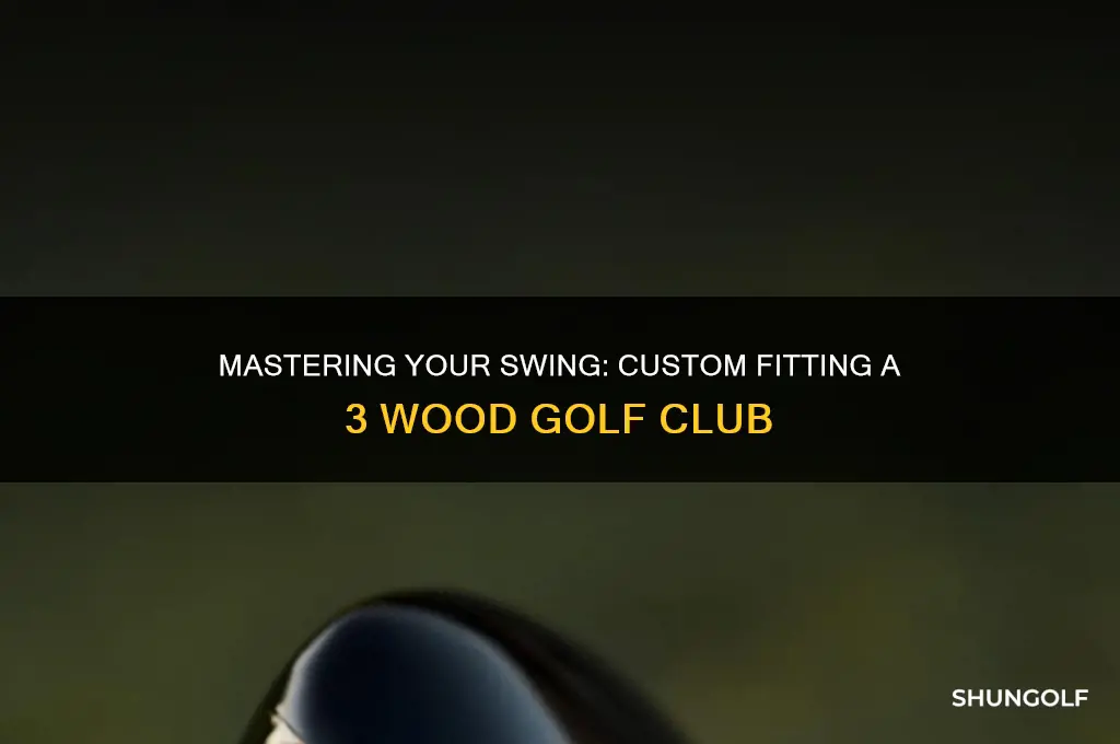 how to custom fit a 3 wood golf club