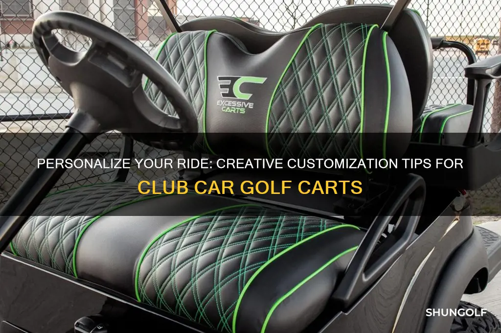 how to customize a club car golf cart