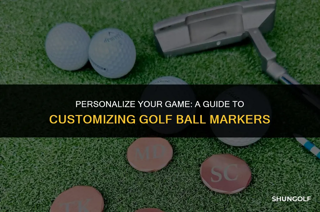 how to customize golf ball marker
