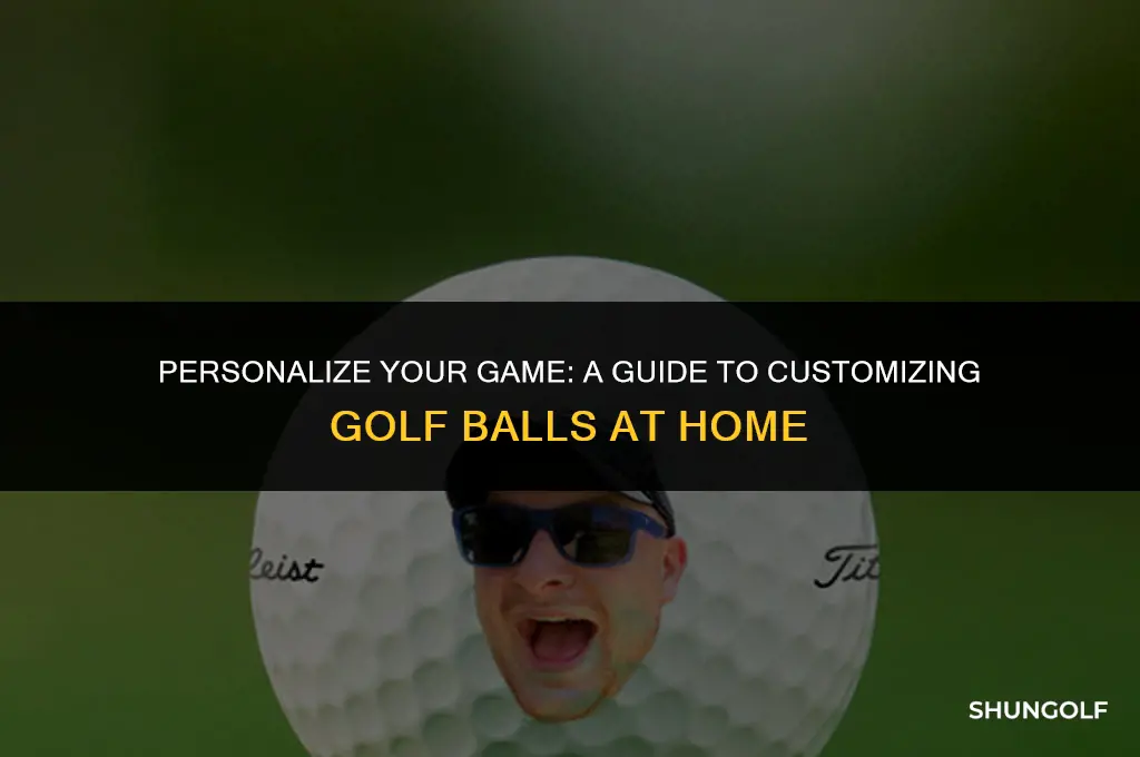 how to customize golf balls at home