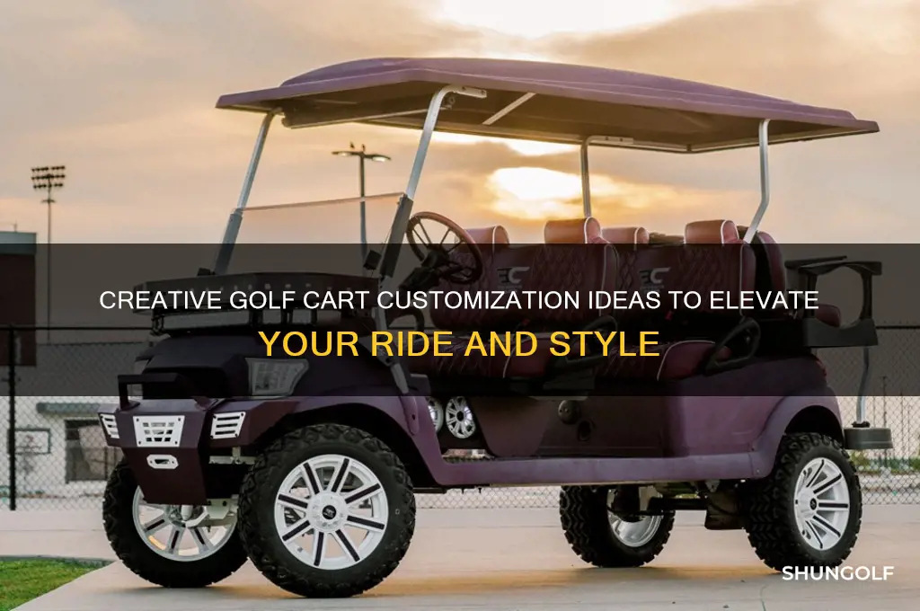 how to customize golf cart