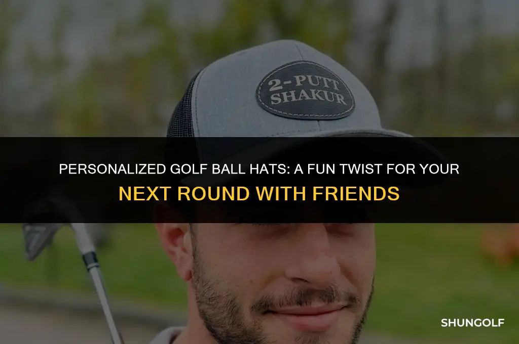 how to customize golf with friends ball hats