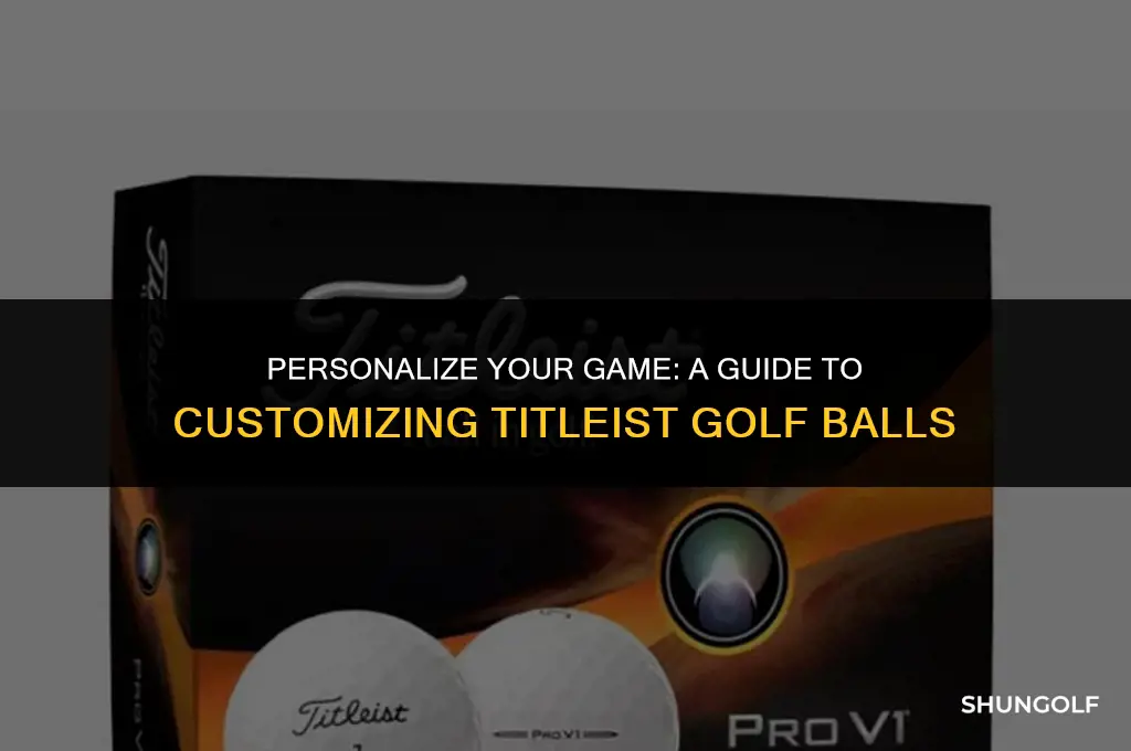 how to customize titleist golf balls