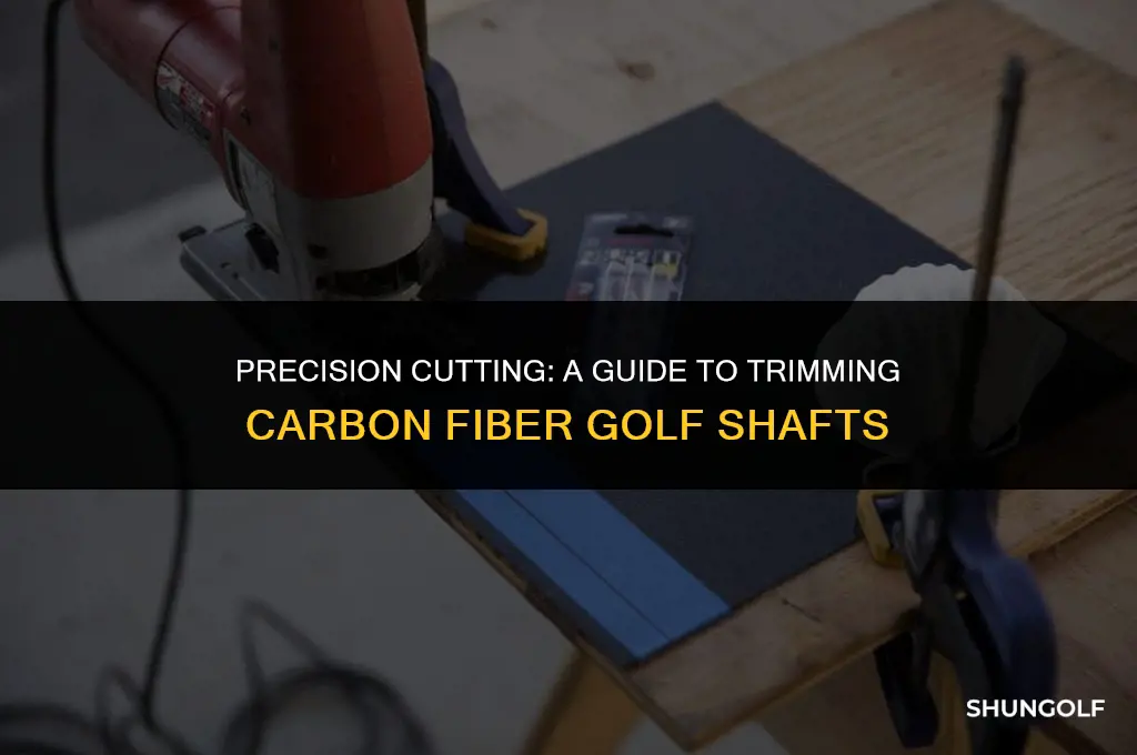 how to cut a carbon fiber golf shaft