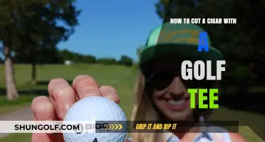 Clever Cigar Cutting: Using a Golf Tee for a Perfect Slice