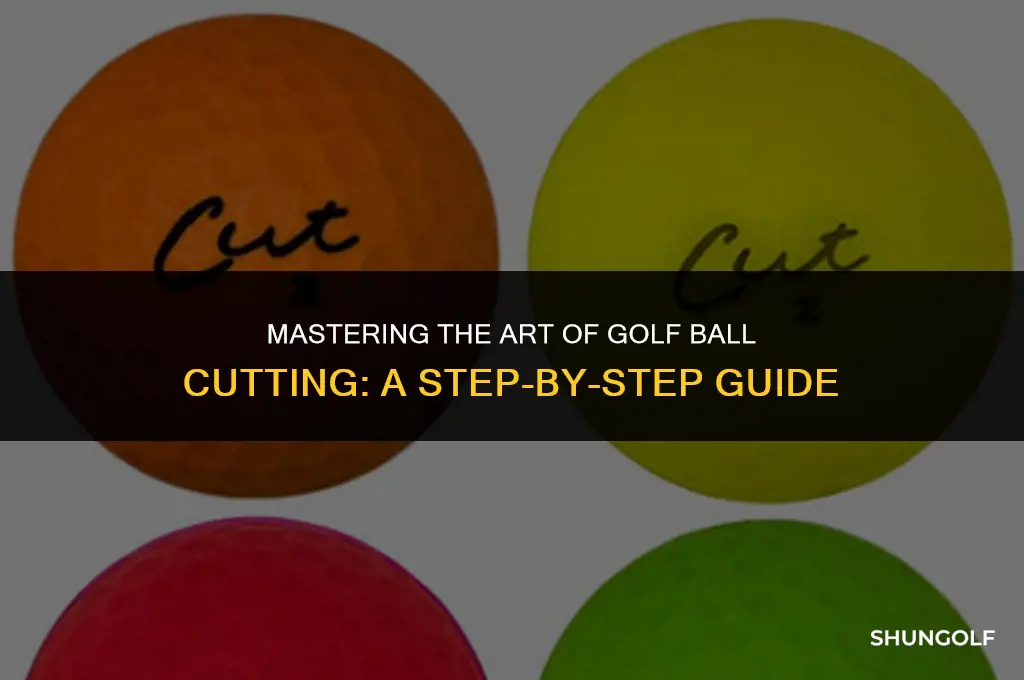how to cut a golf ball