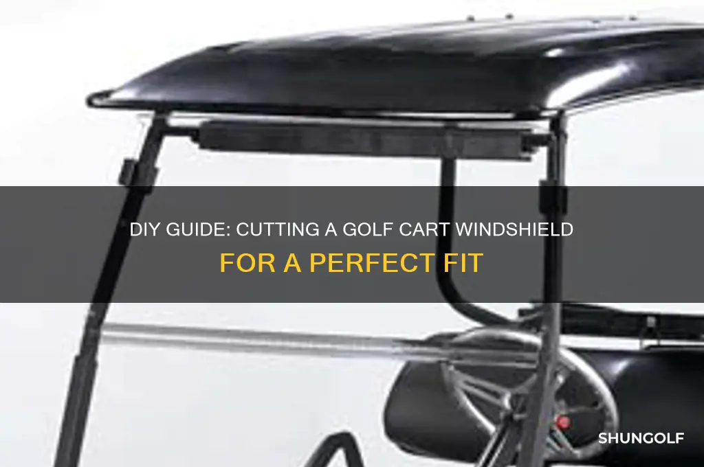 how to cut a golf cart windshield