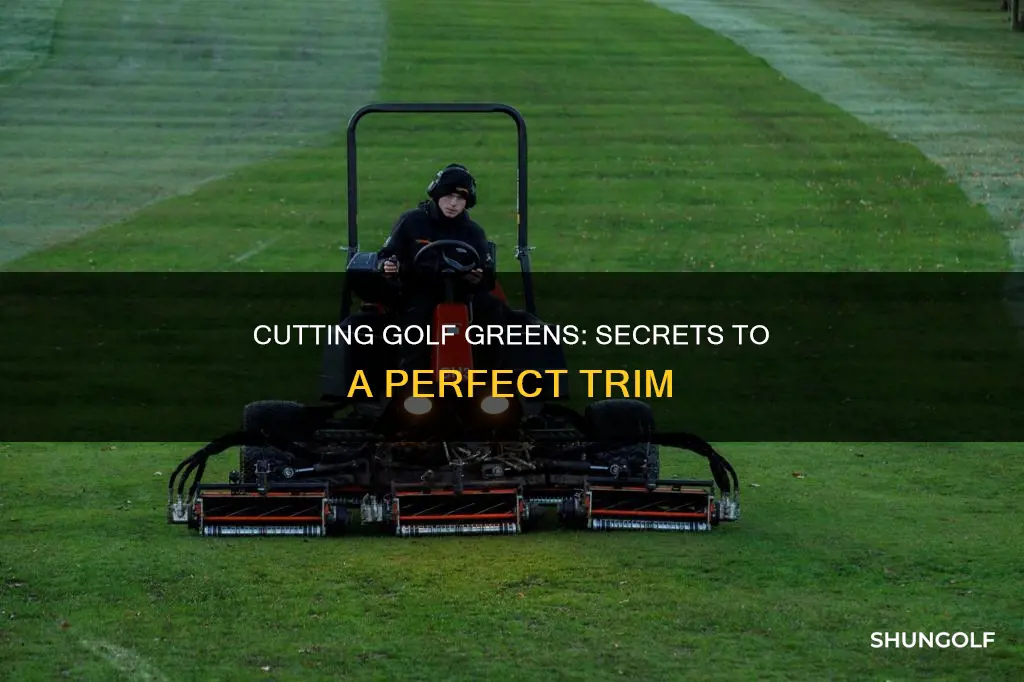 how to cut a golf green