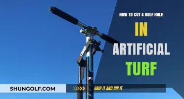 Mastering the Art of Cutting a Golf Hole in Artificial Turf