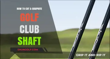 Mastering the Art of Cutting Graphite Golf Club Shafts: A Guide