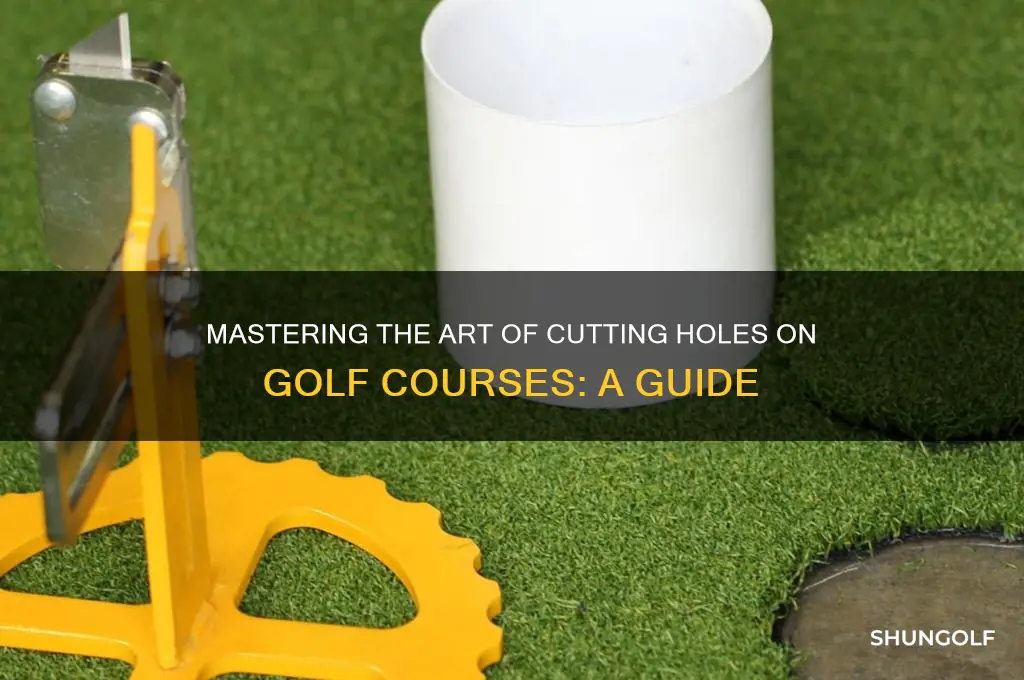 how to cut a hole on a golf course