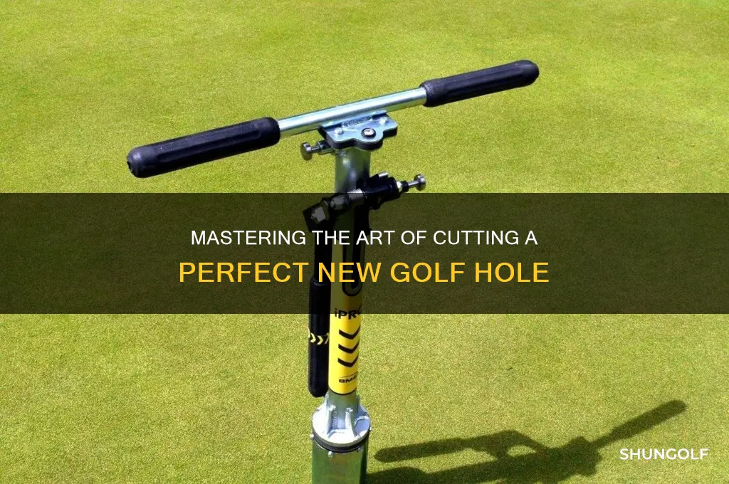 how to cut a new golf hole