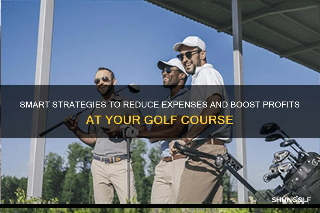 how to cut costs at your golf course