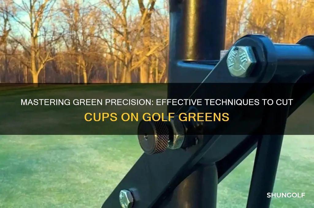 how to cut cups on golf green