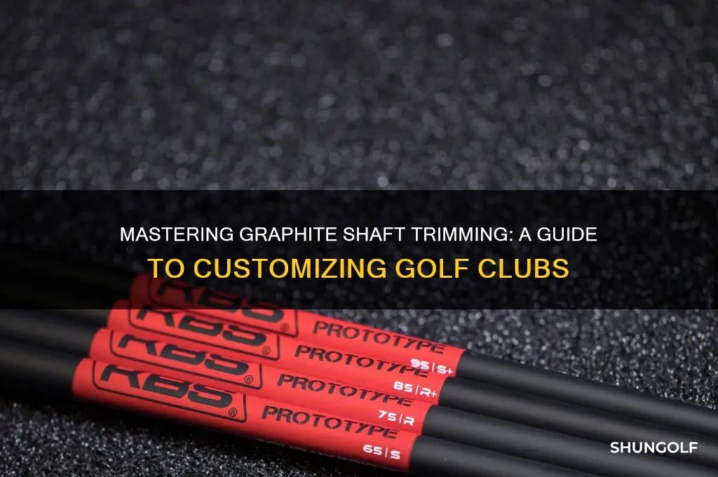 how to cut down graphite shaft golf clubs
