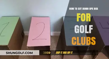 DIY Guide: Cutting Down a UPS Box for Golf Club Storage