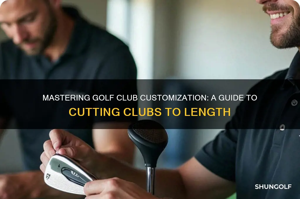 how to cut golf clubs to length
