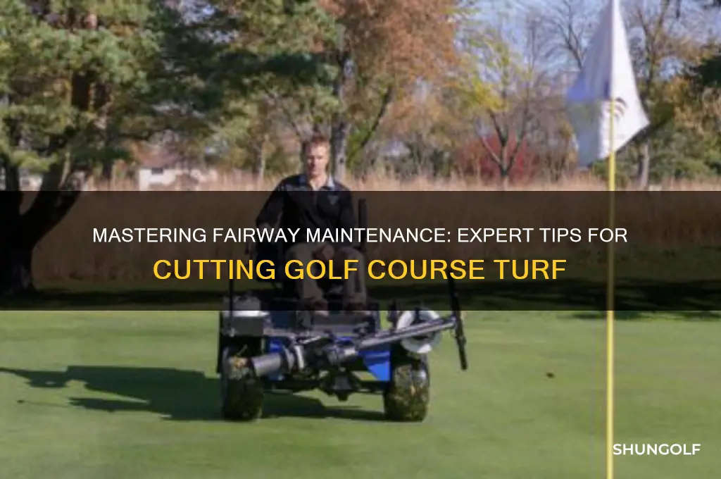 how to cut golf course fairways