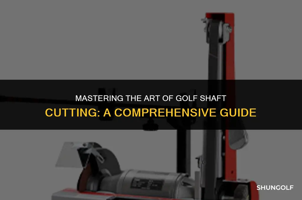 how to cut golf shaft