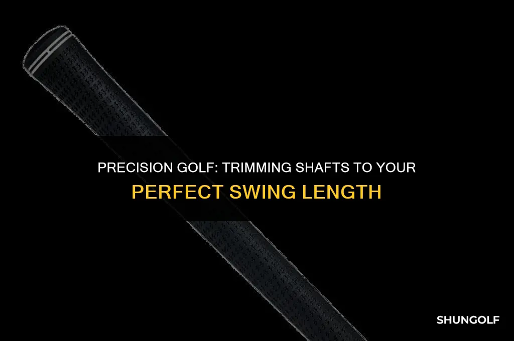 how to cut golf shafts to finish length
