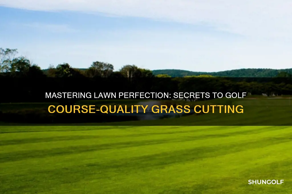 how to cut grass like a golf course