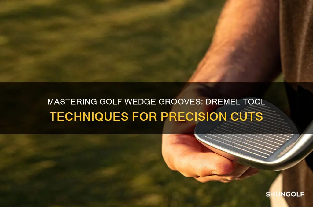 how to cut grooves in golf wedges with dremel tool