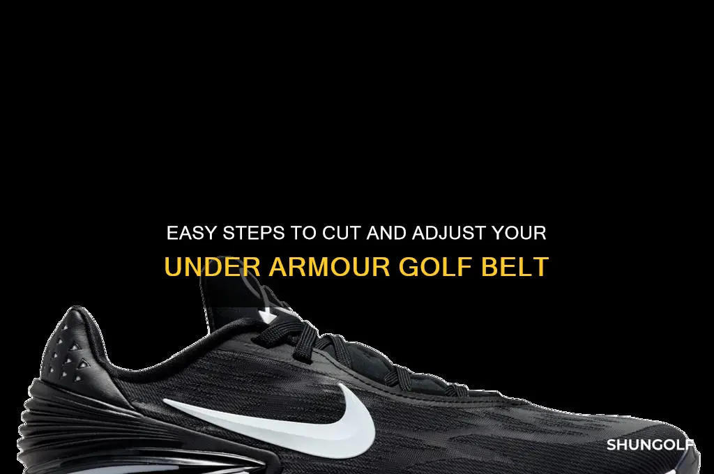 how to cut under armour golf belt