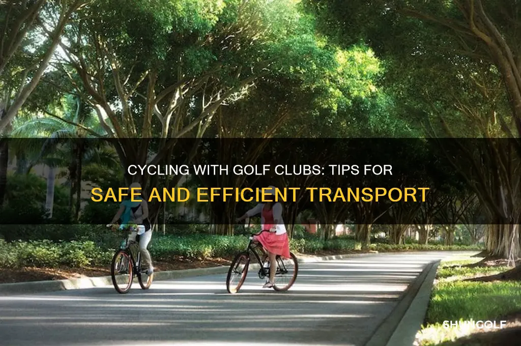 how to cycle with a golf club