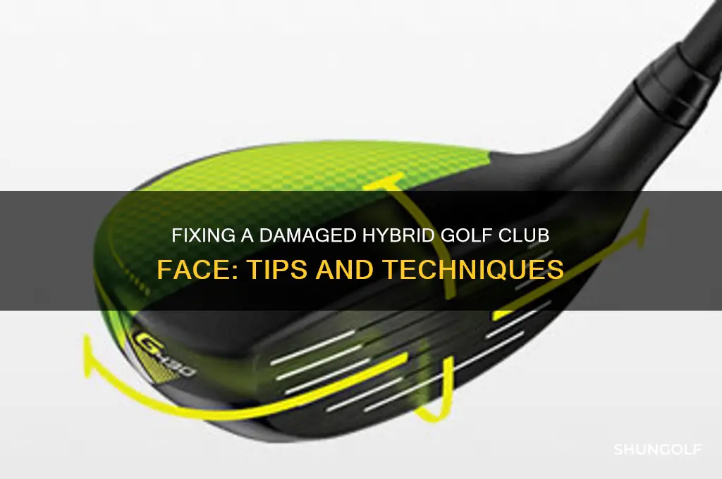 how to damaged hybrid golf club face