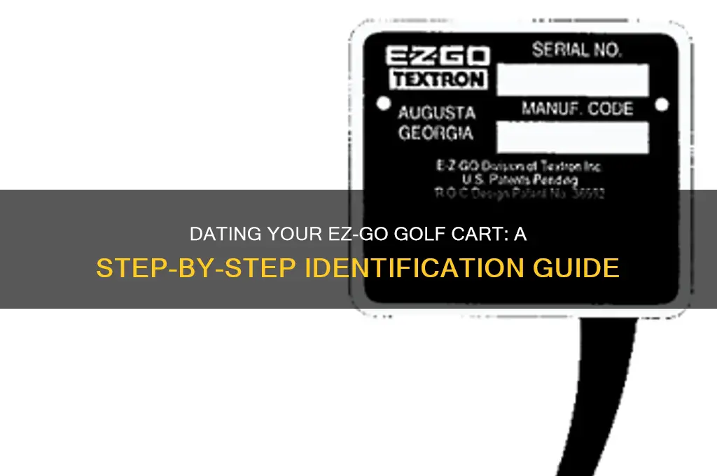 how to date ez-go golf cart