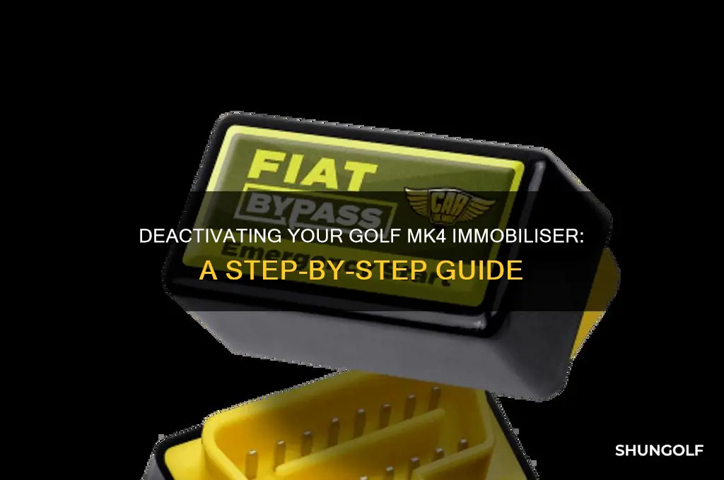 how to deactivate my immobiliser on my golf mk4
